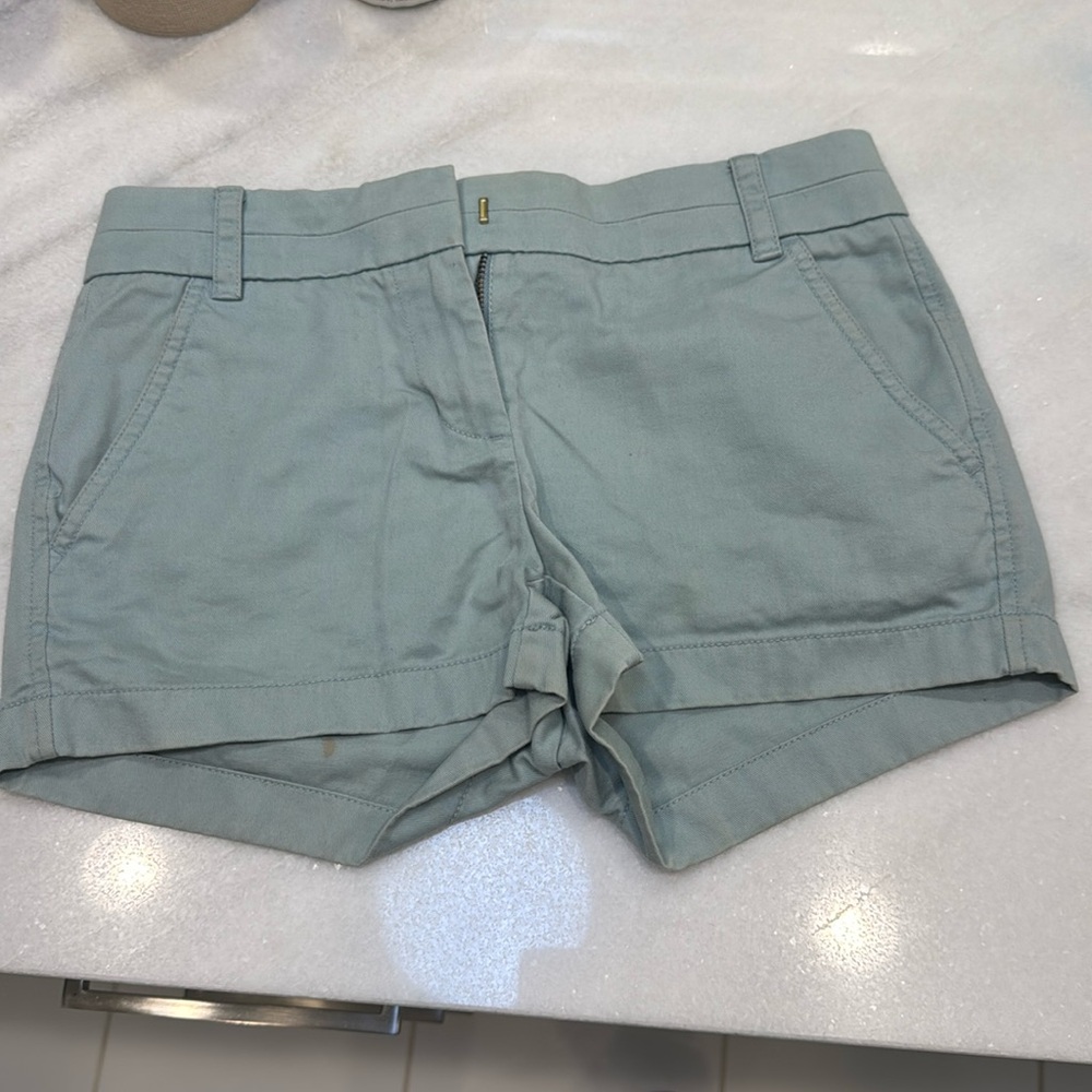 Light blue j crew chino shorts